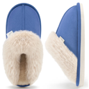 Ecetana Womens Slipper with Memory Foam Fluffy Soft Warm Slip On House Shoes
 Size 42-43 L