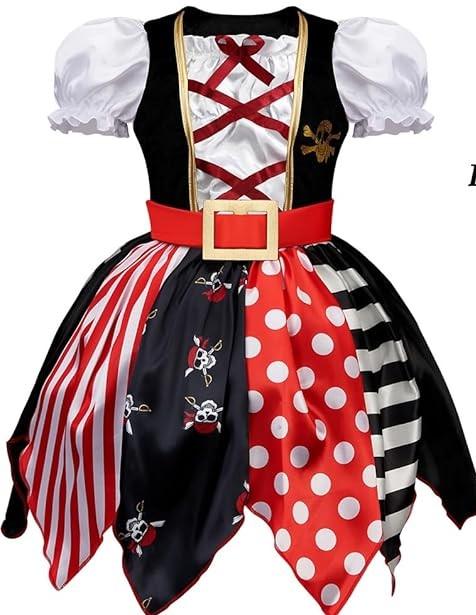 Career Costume Kids Pirate Dress For Girls, Size XS