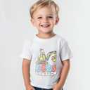 Toddler Boys Easter Shirt for Kids Girls Easter Bunny T-Shirts Tops Funny Graphic Tee Short Sleeve 2T-8Y (6-7 Years)