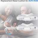 2 Packs Replacement Nasal Cradle Cushion for Airfit N30i - Nasal CPAP Mask Cushion - Quiet Venting & Comfortable and Soft (Medium)