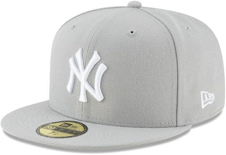 New York Yankees Gray Basic 59FIFTY Fitted (7 1/8)