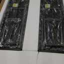 Tangkula Picnic Table with 2 Benches, 3 Piece Folding Picnic Table Set with HDPE Tabletop, Sturdy Metal Frame, 4 Person Plastic Folding Table for Indoor Outdoor Use (Black)