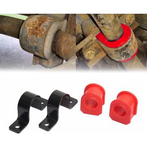 K80201 Front Sway Bar Bushing Kit for Ford 1999-2006 4WD F-250, F-350, F-450, F-550 Super Duty Replacement Durable Polyurethane for Reduced Vibration & Noise 32mm Replaces#K80201