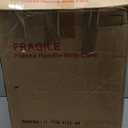 Outdoor LED Pendant Light Fixtures for Porch,4 Lights 5CCT Large Hanging Pendant Lantern,Black Brass LED Integrated Bulbs Modern Outdoor Pendant Lights, Exterior Chandelier for Patio,Foyer