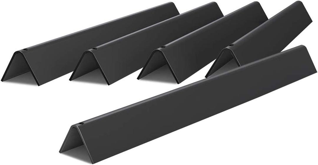 X Home 17.5" Heavier Flavorizer Bars Replacement with Front-Mounted Control, for Weber Genesis 300 Series, Genesis E-310/3202011-2013, E-330 (NOT Fit for Genesis II), Porcelain-enameled, 5-Pack (7620 for Genesis 300)