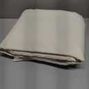 MooMee Bedding Duvet Cover Set 100% Washed Cotton Linen Like Textured Breathable Durable Soft Comfy (Solid Cream White, King 104"x90")