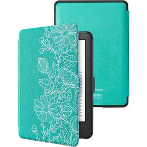 WALNEW Case for 6 Kindle Paperwhite 2012-2017(Model No.EY21 or DP75SDI) - PU Leather Case Smart Protective Cover Only Fits Old Generation Kindle Paperwhite Prior to 2018 (A-Mandala+Black Plastic Shell)