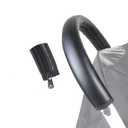 SeedFuture Stroller Handle Cover Black Compatible for Babyzen Yoyo Yoga, PU Leather Pram Handle Protector Stroller Accessories, Pushchair Armrest Handle Protector Cover