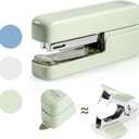 deli Stapler, Desktop Staplers with Integrated Staple Remover, 40 Sheet Capacity Office Stapler, Green (1 Pack)
