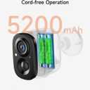 4 Pack 2.5K Security Camera Wireless Outdoor, 2.4G WiFi Battery Powered Outdoor Camera, Magnetic Mount Cameras for Home Security, Color Night Vision, Spotlight, Siren Alarm, 2-Way Talk