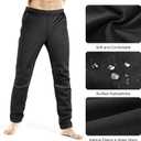 INBIKE Cycling Pants for Men Mountain Bike MTB Bicycle Running Windbreaker with Thermal Fleece Lined Winter
