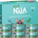 LOVE, NALA - Tuna Flaked with Carrot & Green Pea in Broth - 24 Pack, 4.8 lbs - Natural Adult Cat Wet Food Flaked -Grain Free, Non-GMO, Lean Protein, Added Minerals & Vitamins (EXP 03/02/29)