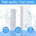 Sasylvia 10 Pcs 2-3/8 x 48 Inches Wall Corner Protector Guards, Vinyl Corner Trim Molding, Avoid Scratching Scuffs, Ease Install and Cleaning for Door Countertop Furniture Cabinet Protection, White