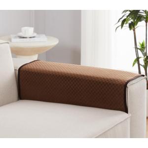 Couch Covers Washable Sofa Armrest Covers 2 Pieces, Anti-Slip Chair Cover for Dogs Washable, Furniture Protector and Pet Blanket for Chair. (Chocolate, 22x26 inch 2pcs)