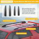 Car Roof Rack End Caps Compatible with Toyota 4Runner 4WD N210 2003 2004 2005 2006 2007 2008 2009 Roof Rail End Cap Roof Rack Cover Shell Protection