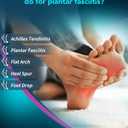 Plantar Fasciitis Night Splint with Massage Ball for Plantar Fasciitis Relief, Comfortable Plantar Fasciitis Brace for Achilles Tendonitis Heal Spur Foot-drop Flat-arch, Free Size for Men and Women - Black (1 Pack)