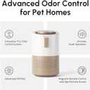 PetSnowy Air Purifier for Pets, Advanced TiO2 Odor Removal,320-540 ft Coverage, TVOC Air Quality Detection, H13 Filter with Magnetic Replacement, Quiet 18-64dB