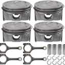AUTOKAY Connecting Rod Piston Kit, 4 Set Piston & Connecting Rod Kit for Hyundai Sonata Sorento Optima 2011-2019 for Kia Sorento Optima Sportage Replace 23040-2G200 23040-25200 23510-2G500