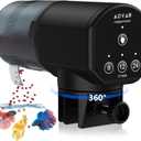 Automatic Fish Feeder Dispenser for Aquarium: 200ml Large Capacity Auto Feeders for Small Tank Turtle Betta Koi - Battery Food Feeding Timer for Flakes Pellet Vacation Weekend Day