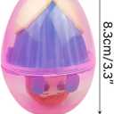 4 x Pinkiwine 4 Pack Prefilled Easter Eggs with Princess Deformation Eggs Toys Inside for Kids Boys Girls Easter Basket Stuffers Gifts Party Favors