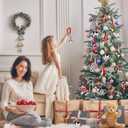 36 Pieces Christmas Cow Ornaments for Christmas Tree Wooden Western Cow Print Hanging Decorations Farm Animal Ornaments Decor for Xmas Holiday Party Favors Door Farmhouse Stocking Stuffers