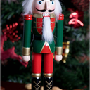 Clever Creations Red and Green King 10 Inch Traditional Wooden Nutcracker, Festive Christmas Décor for Shelves and Tables