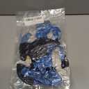 2 x Blue Silver Balloons Set, 12 Inch Blue and Silver Balloons Dark Navy and Confetti Party Latex Balloon, Macaron Metallic Baby Blue Mixed Balloon for Birthday Graduation Baby Shower Wedding Retirement