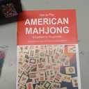 American Mahjong Game Set, 166 White Tiles, 4 All-in-One Color Rack/Pushers, Complete Mahjong Tile Set, Printed Carrying Bag, 9 Inches X 20 Inches X 3 Inches