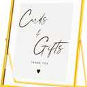Calculs Cards and Gifts Table Decor 10x8 Inches Floating Picture Frame Wedding Signs Cardbox Decorative Accessories (Gold)