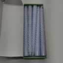 10 Inch Baby Blue Spiral Taper Candle Set, 10 Pack Unscented Dripless Long Burning Time Candlesticks for Dinner Party Wedding Shower and Home Decoration