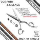 High-end Professional Extremely Very Sharp Barber Hair Cutting Scissors Hairdresser Shears For Hair 5.5 Inch Haircut Scissor Made Of Stainless Steel Alloy For Hairdressing Salon and Home Use