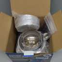 Magnetic Dryer Vent Coupling DV180 - Airtight Seal, Quick-Connect & Easy Clean, Strong Magnet Self-Alignment, Includes 4" Duct and two Clamps (stainless steel color)