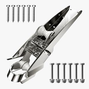 Bow Anchor Roller 316 Stainless Steel Marine Grade Hinged Self-Launching Bow Roller for Delta Anchors (For Anchor 22-44lbs)