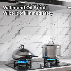 10 PCS Peel and Stick Backsplash,Self Adhesive Marble Wall Tile,PVC Wall Panels,3D Tiles for Bedroom,Bathroom,Living Room,Lobbies 23.6"x11.8" (Style7)