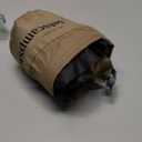 Inflatable Seat Cushion  Stadium, Airplane & Travel Comfort - 2 Inch Thick Self-Inflating Foam, Perfect for Bleachers, Camping, Office, Car - Includes Travel Bag and Carabiner (Khaki/Black)