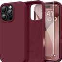 GONEZ Magnetic for iPhone 16 Pro Max Case, [Compatible with MagSafe] Anti-Scratch Microfiber Lining & Screen Protector, Silicone Camera Control, Shockproof Slim Phone Cover 6.9 inch, Maroon
