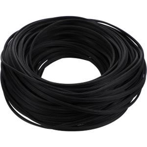 250ft Black Window Screen Spline 0.125 Inch Screen Door Retainer Spline Hollow Serrated Rubber Cord Repair Spline for Repairing & Installing Window and Door Screens