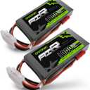 OVONIC 2s Lipo Battery 50C 1000mAh 7.4V Lipo Battery with JST Connector for RC FPV Racing Drone Quadcopter(2 Packs)