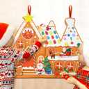 Breling DIY Felt Christmas Tree for Toddlers, 3x2 ft with 39 Detachable Christmas Ornaments for Kids Toddlers Gingerbread House Snowman Santa Ornaments Craft Xmas Gifts Door Wall Hanging Decorations