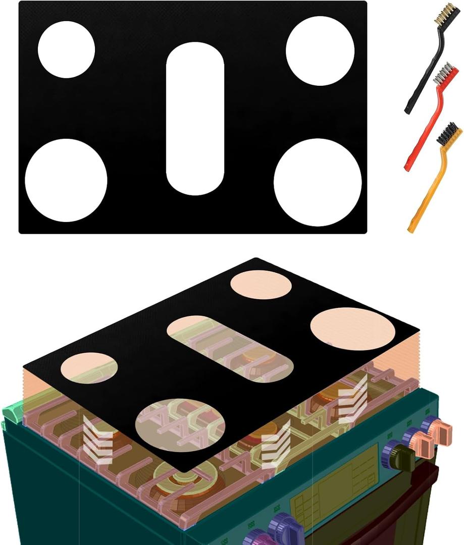 Stove Covers for Gas Stove Top - Stove Guard & Protector for GE Gas Range, Reusable Splatter Guard Cover Compatible with PGS960YPFS PGS960BELTS PGS960SELSS PGS960FELDS PGS960EELES