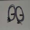 AINOPE USB to USB C Cable [2-Pack, 6.6ft] 3.1A Type C Charger Fast Charging, Right Angle USB C Cable for iPhone 17 Carplay Cable, Galaxy S10+ S10 S9, Note 10 9, LG V30, Moto, iPhone 16 15 Charger Cord (Grey)