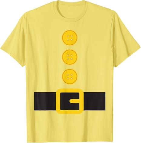 Dwarf Gnome Matching Fancy Dress for Men Women T-Shirt ( Yellow, Size L)