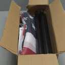 American Flag with Pole for House Outside, Including 5Ft Heavy Duty Flag Aluminum Poles Kit and 100% Polyester 3x5 ft US Flag, No Tangle Spinning Pole and Multi-Position Flag Pole Bracket