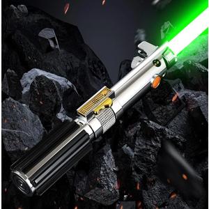 RGB Dueling Lightsaber, Motion Control 39 Sets Sound Effects and 12 Colors Change, Smooth Swing Metal Handle Light Saber for Adults Cosplay Gifts (RGB)