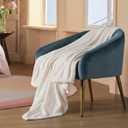 Bedsure GentleSoft Twin XL Fleece Blanket Dorm Bedding - Lightweight Soft Cozy Blankets for Bed, Sofa, Couch, Travel, Camping, Cream, 66"x90"