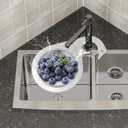 2pcs Swan-Shaped Drain Basket, Stainless Steel Sink Strainer Catcher Multi-Functional Quick Drain Kitchen Filter for Fruits Vegetables, Faucet Hanging (Small)