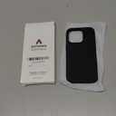 AOTESIER Shockproof Designed for iPhone 14 Pro Case 6.1 inch,[Silicone Slim Series] Rubber Full-Body Protection Bumper Phone Case for 14 Pro with Soft Anti-Scratch Lining, Black