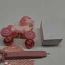 Pink Bubble Machine Blower Maker Lawn Mower Walking Toy Christmas Basket Stuffers Outdoor Summer Girls Kids Toddler 1st Birthday Best Gift for 1 2 3 Year Old Unique Cute Valentines Day Unicorn Gifts