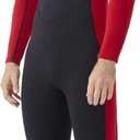 Hevto Wetsuits Men 3mm Neoprene Full Scuba Diving Suits Surfing Swimming Long Sleeve Back Zip for Water Sports (G-Men Red, S)