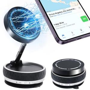 Pack of 2 JanFeel Vacuum Magnetic Phone Holder for Car, 360° Rotating Car Phone Mount with Suction Cup, Magsafe Cellphone Holder Stand Bracket for iPhone, Mobile Car Accessories for Dashboard & Windshield